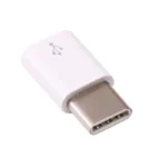 Micro USB-B (Female) to USB Type C (Male) Converter Adapter for Raspberry Pi 4-White