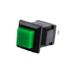 Green DS-430 2PIN ON-OFF Self-Reset Square Push Button Switch（NO Press Break）