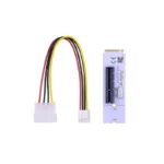 NGFF M.2 to PCI-E 4X Riser Card M2 Key M to PCIe X4 Transfer with LED Voltage Indicator for PCI Express 1X to 16X Adapter