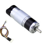 HD Planetary DC Geared Motor 468 RPM 72.6N-CM 24V with Encoder