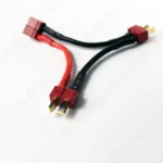 SafeConnect Nylon T-Connector Harness for 2 Packs in Series Battery Adapter Cable (2M-1F)