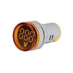 Yellow AC20-500V 22mm AD16-22DSV digital voltmeter Indicator with Big Digital Tube