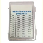 Assorted SMD Resistors Box 0805 SMD Package – 220 Pieces Set (5 Pieces Each Value)