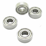 696ZZ Bearing 6x15x5 Stainless Steel Shielded Miniature Bearings (4Pcs)