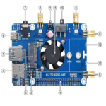 Waveshare SIM7600G-H M.2 4G HAT for Raspberry Pi, LTE CAT4 High Speed, 4G/3G/2G, GNSS, Global Band