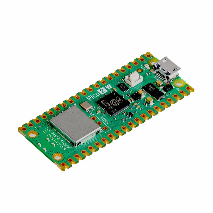 Official Raspberry Pi Pico 2 W RP2350 wireless microcontroller development board with Wi-Fi and Bluetooth 5.2