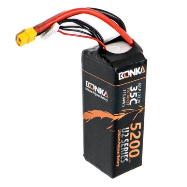 Bonka 6S1P 22.2V 5200mAh 35C Rechargeable LiPo Battery